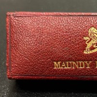 Gran Bretagna, Edoardo VII (1901-1910): maundy set 1902 (Spink#3985), nella confezione originale