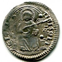 Venezia, Giovanni Mocenigo (1478-1485): marcello o 1/2 lira, sigle A-V (Paolucci#3), gr. 3,26
