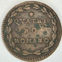 Roma, Pio VI (1775- 1799): quattrino A XII (CNI#181), grammi 2.05