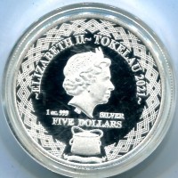 Tokelau: 5 dollari 2021 "Porcupine Fish" -Oncia-
