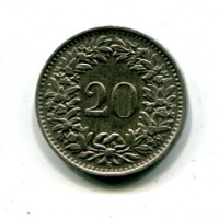 Svizzera, Confederazione: 20 centesimi 1945