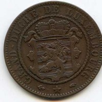 Lussemburgo, Guglielmo III (1849-1890): 10 cent. 1860 (KM#23.2)