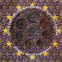 Francia 2002: serie euro, in confezione originale zecca