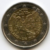Finlandia 2005: 2 euro commemorativi "50° ONU"