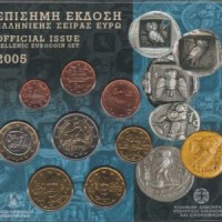 Grecia 2005 serie euro, in confezione originale zecca