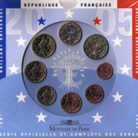 Francia 2005: serie euro, in confezione originale zecca