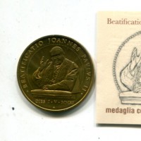 Giovanni Paolo II (1978-2005): medaglia celebrativa ufficiale "Beatificazione Giovanni Paolo II", diametro 33mm