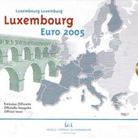 Lussemburgo 2005: serie euro  in confezione ufficiale