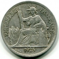 Indocina Francese: piastra di commercio 1925 (KM#5A.1)
