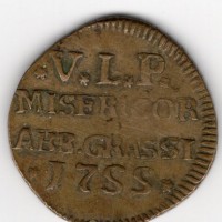 Abbiategrasso, Venerando Luogo Pio Misericordia 1755: gettone