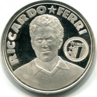 Italia '90: medaglia "Riccardo Ferri", 30mm, gr.10.46