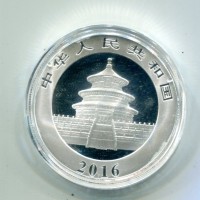 Cina: 10 yuan 2016 "Panda" -Oncia-
