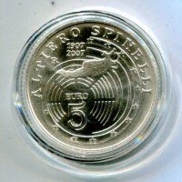 Italia 2007: 5 euro "Altiero Spinelli", nella confezione originale