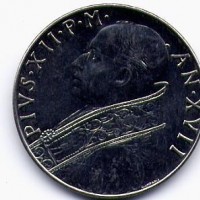 Vaticano, Pio XII (1939-1958): 100 lire 1955-XVII (Gigante#117)