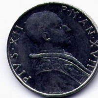 Vaticano, Pio XII (1939-1958): 50 lire 1955-XVII (GIG#121)
