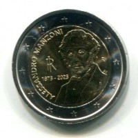 Italia 2023: 2 euro commemorativo "150° Anniversario della Scomparsa di Alessandro Manzoni"
