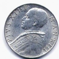 Vaticano, Pio XII (1939-1958): 10 lire 1951-XII (GIG#139)