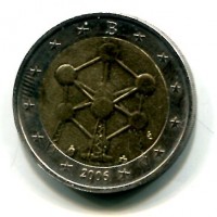 Belgio 2006: 2 euro commemorativi "Atomium", di crescente rarità
