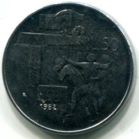 San Marino: 1982, 50 lire
