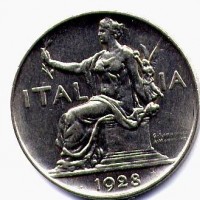 Vittorio Emanuele III (1900-1943): buono da 1 lira 1928 (Gigante#143)