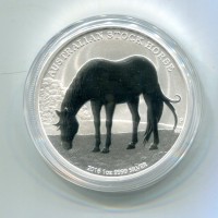 Australia, Elisabetta II (1952-2022): 1 dollaro 2016 "Australian Stock Horse" -oncia-