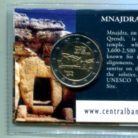 Malta 2018: 2 euro commemorativo "Mnajdra", in coincard
