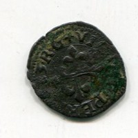 Desana, Delfino Tizzone (1583-1598): liard 1583 (M.I.R.#510/1)