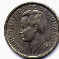 Principato di Monaco, Ranieri III (1949-2005): 100 franchi 1956 (Gadoury#143)