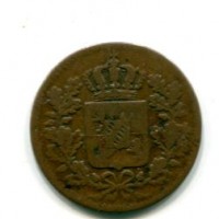 Germania, Bayern, Maximilian II (1848-1864): 1 pfenning 1849 (KM#797.2)