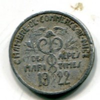 Francia: gettone da 5 cent. "Camera di Commercio Alpi Marittime"