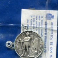 San Marino: medaglia 1963 "Castello di Serravalle", diametro 32mm