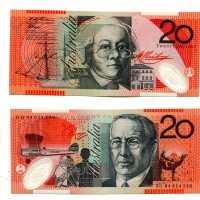 Australia: 20 dollari 1994-96 "Mary Reiby/John Flynn" (Pick#53a)
