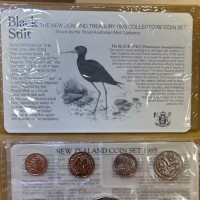 Nuova Zelanda, Elisabetta II (1952-2022): serie 1985, sette pezzi in confezione originale (KM#MS31)
