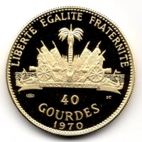 Haiti: 40 gourdes 1970 (KM#73)