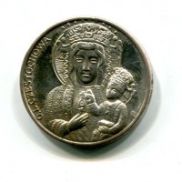 Giovanni Paolo II (1978-2005): medaglia "Vergine di Czestochowa", g.13,60