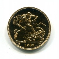 Gran Bretagna, Elisabetta II (1952-2022): 5 sterline 1986 (Spink#SE4)
