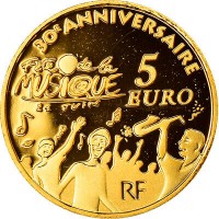 Francia: 5 euro 2011 "30° anniversario Festa della Musica", nella confezione originale