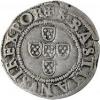 Portogallo, Sebastiano I (1557-1578): meio tostao= mezzo testone del terzo tipo (Gomez#37.08), grammi 3.94