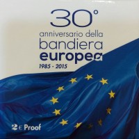 Italia 2015: 2 euro commemorativo "30° Anniversario Bandiera Unione Europea" -PROOF- nella scatola originale