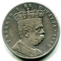 Colonia Eritrea, Umberto I (1890-1896): 2 lire 1890 (Gigante#3)
