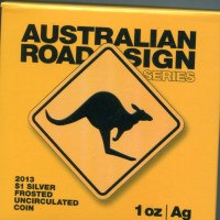 Australia, Elisabetta II (1952-2022): 1 dollaro 2015 "Kangaroo", oncia, in confezione originale