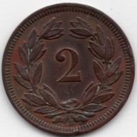 Svizzera, Confederazione: 2 rappen 1899
