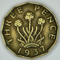 Gran Bretagna, Giorgio VI (1936-1952): 3 pence 1937 (Spink#4112)