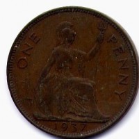 Gran Bretagna, Giorgio VI (1936-1952): 1 penny 1937 (W.Coins#845)