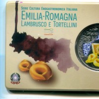 Italia 2021: 5 euro "Emilia Romagna-Lambrusco e Tortellini"