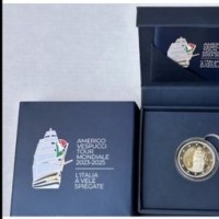 Italia 2025: 2 euro commemorativo "Amerigo Vespucci", PROOF, nel cofanetto ufficiale
