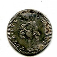 Roma, Benedetto XIV (1740-1758): grosso, anno XVI (Muntoni#66d)
