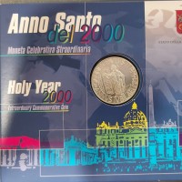 Vaticano, Giovanni Paolo II (1978-2005): 2.000 lire 2000 "Anno Santo" (Gigante#340), in confezione originale