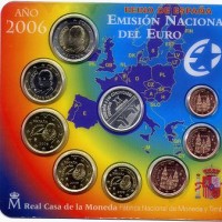 Spagna 2006: serie euro, in confezione originale zecca