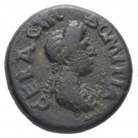 Lydia, Sala, Domizia (81-96 d.C.): bronzo (BMC#30; SngCop#437; RPC,II#1345), grammi 2.74, mm 16